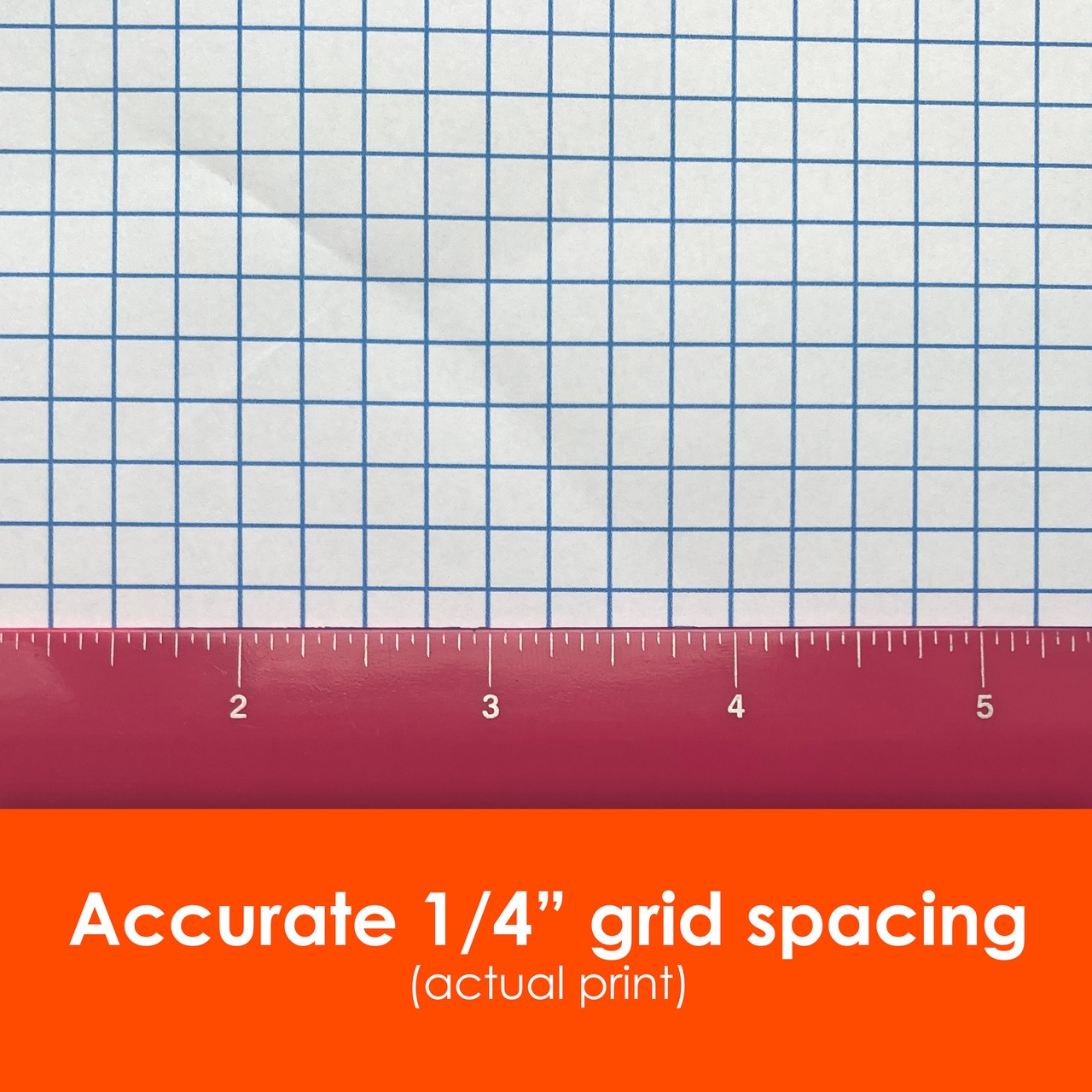 1 4 Graph Paper Roll 36 X 120 Blue