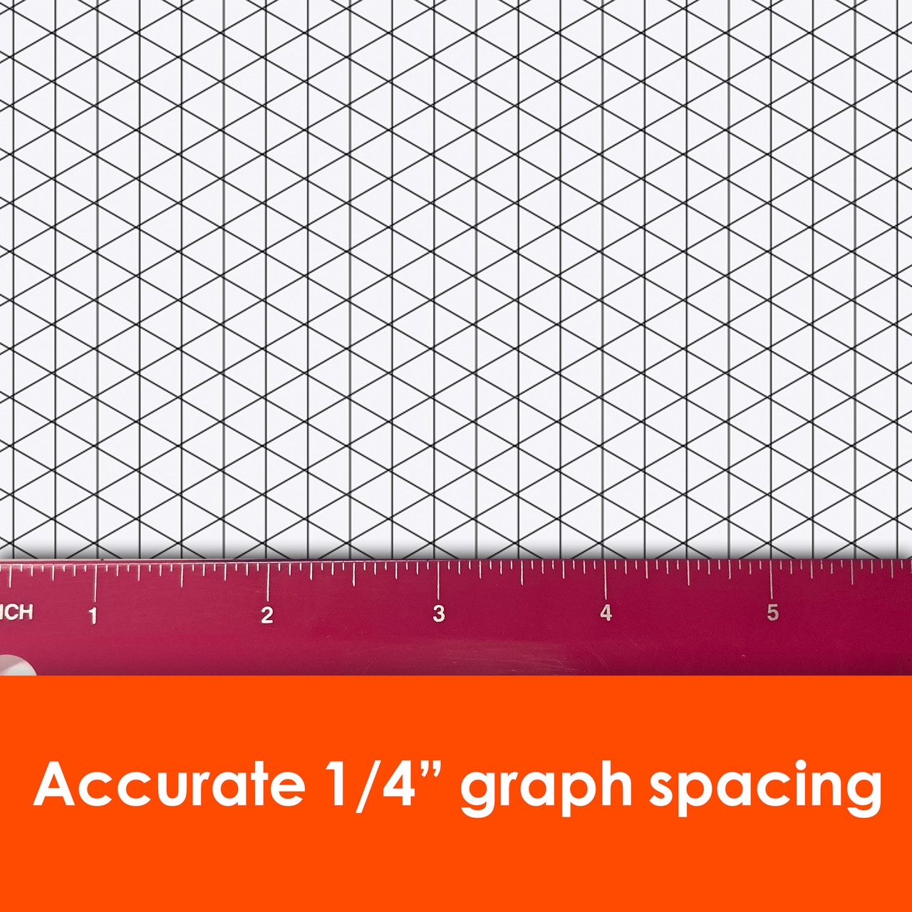 1 4 Isometric Black Print Grid Roll 36 X 120 Durable Paper