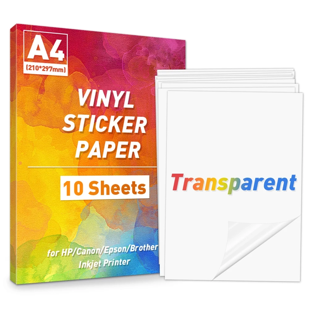 Printable Vinyl Sticker Paper Clear