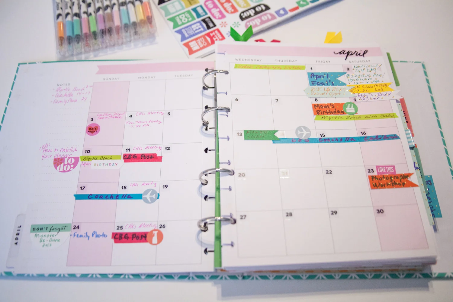My Positive Planner Calendar Example