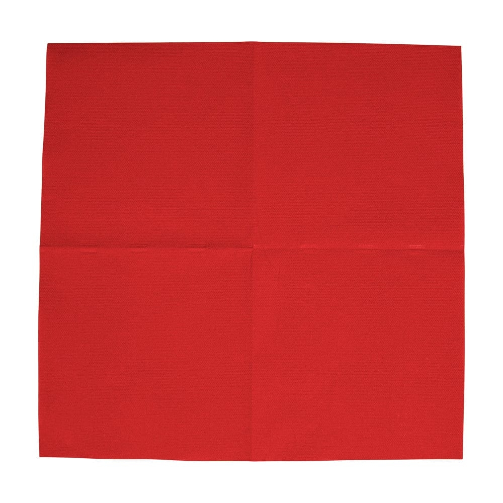 104CG Paper Linen Red Napkin Solid Airlaid Cocktail 15 In Any 