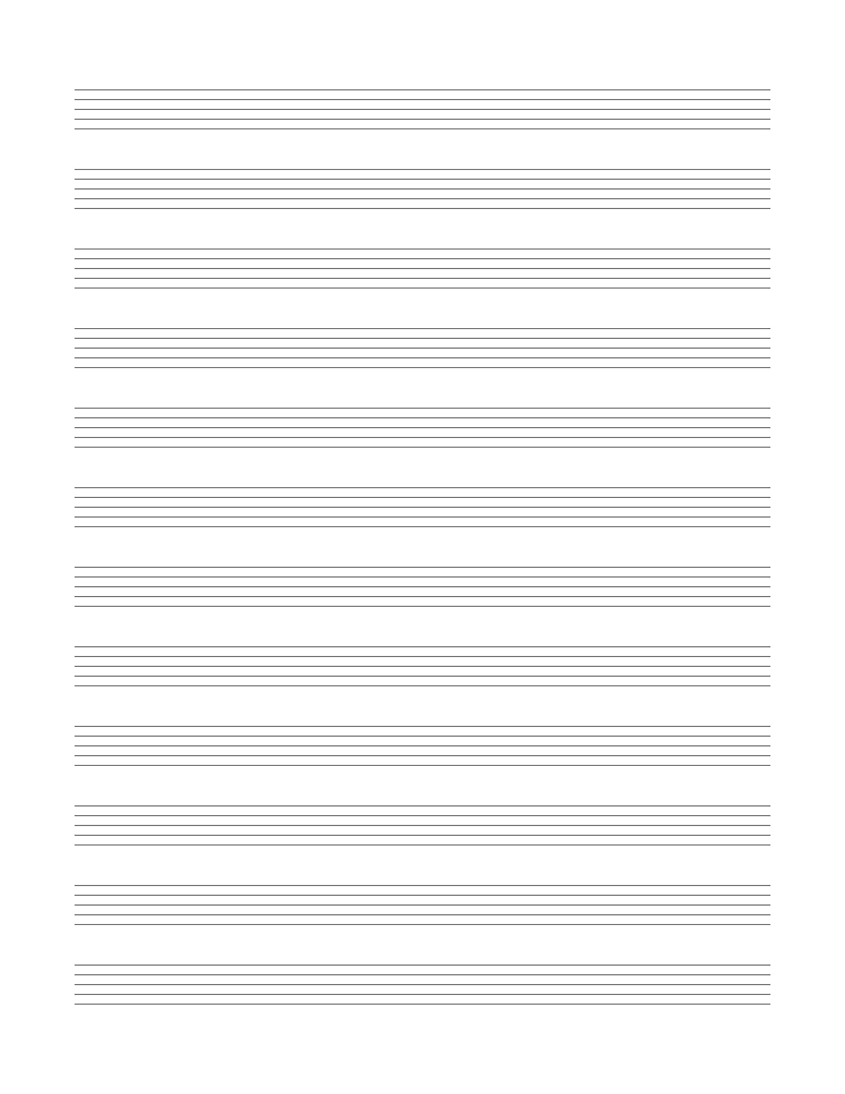 11 Lined Paper Templates PDF
