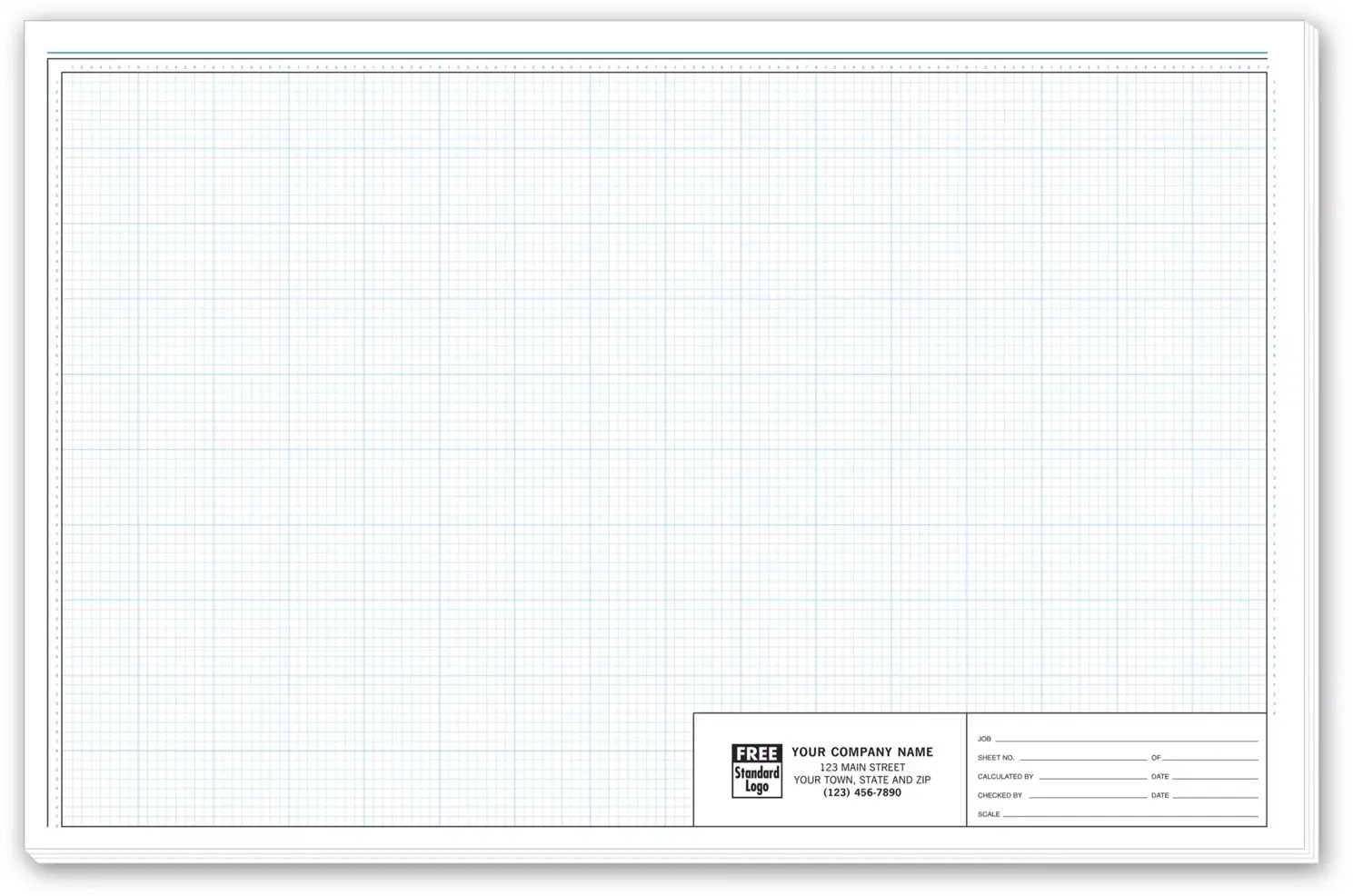 11 X 17 Engineering Graph Pads