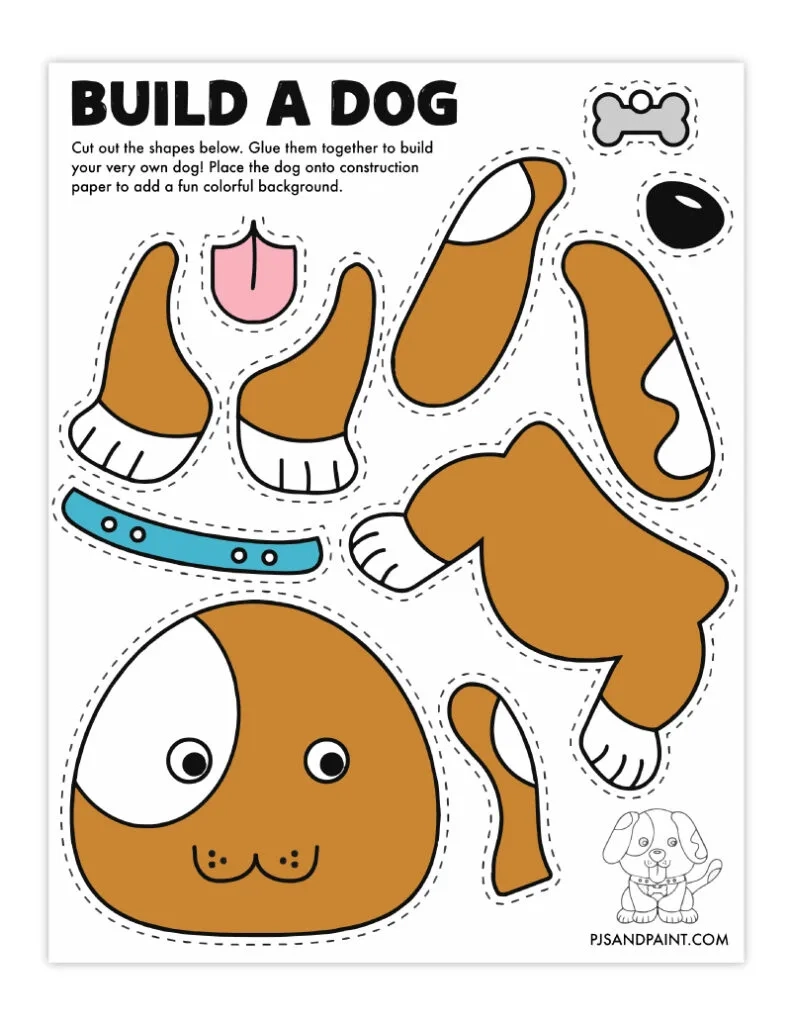 121 Free Printable Build Your Own Crafts Pjs And Paint