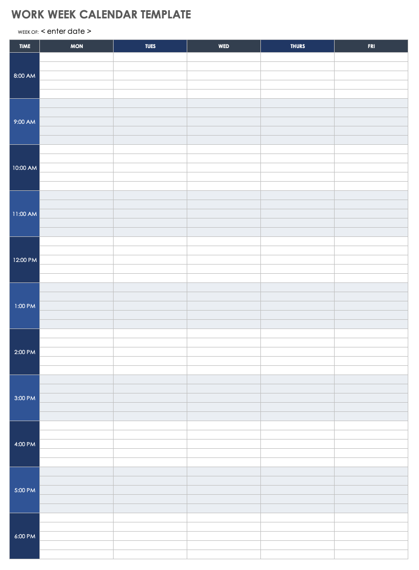 Printable Blank Appointment Calendar