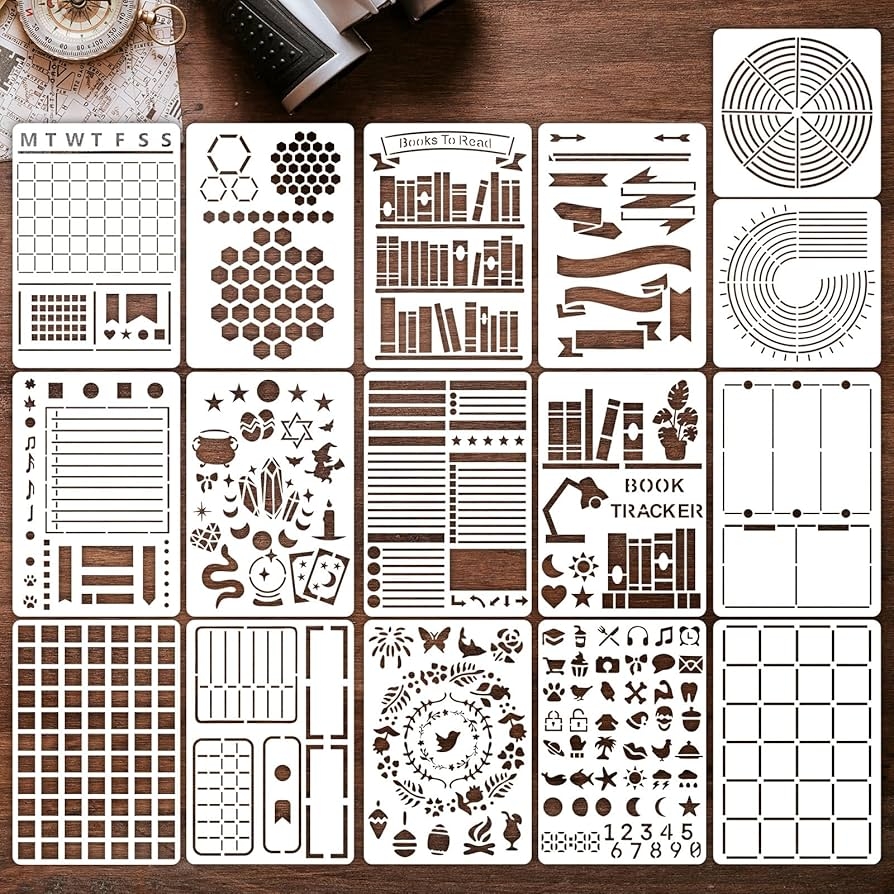 16 Pack Planner Stencils Journal Stencils Calendar Stencil For 