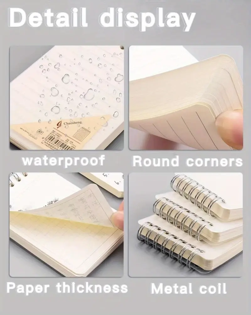 160 Page A7 Mini Portable Fashion Notebook Pp Plastic Pocket 