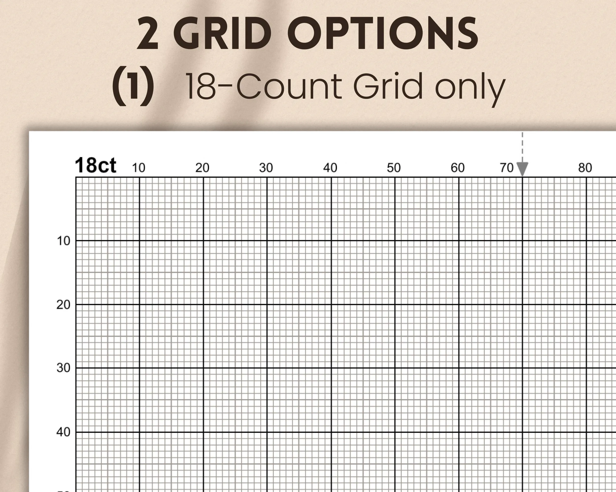 18 count Graph Paper With Inch Grid PDF JPG PNG Etsy Australia