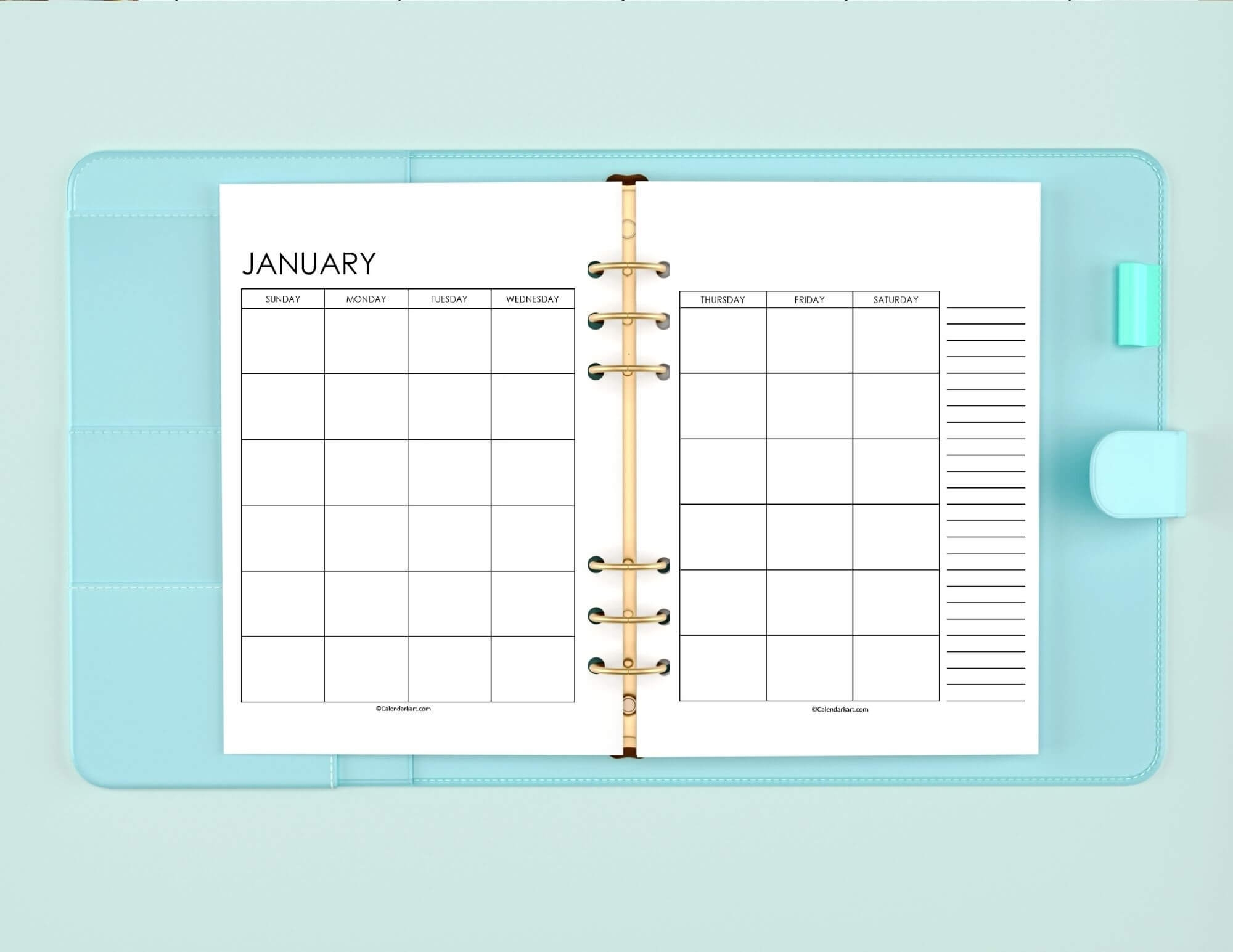2 Page Monthly Calendars 2025 And Undated Versions CalendarKart