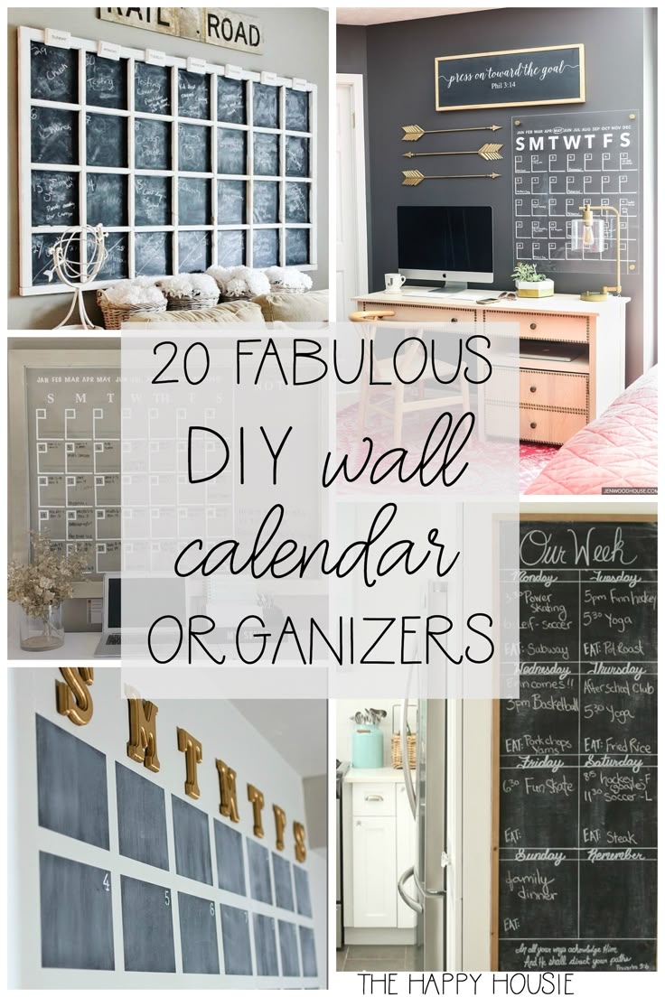 20 Fab DIY Family Wall Calendar Organizers