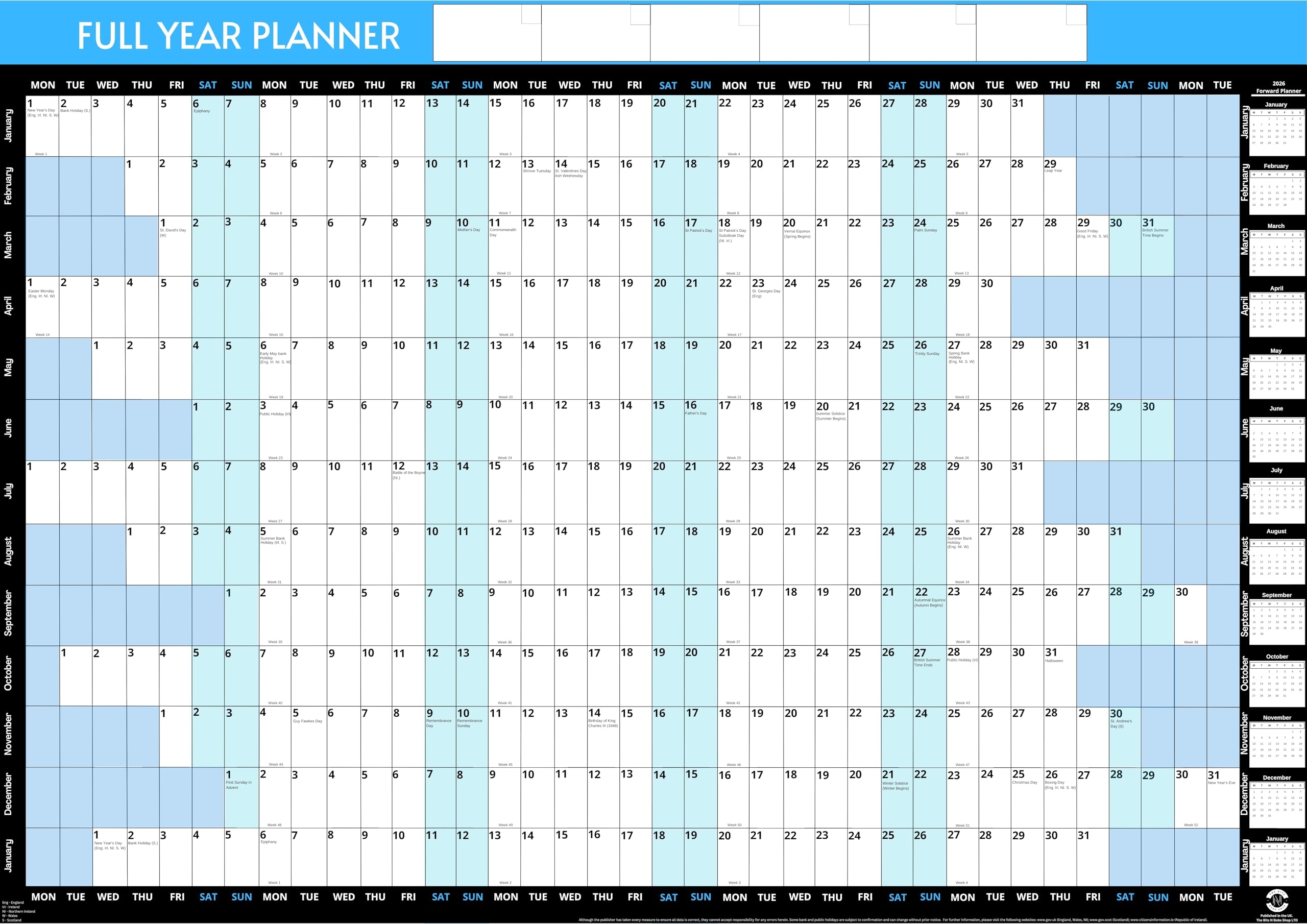 2023 A1 Yearly Wall Planner 2023 Wall Calendar 59 4 X 84 1 Cm 
