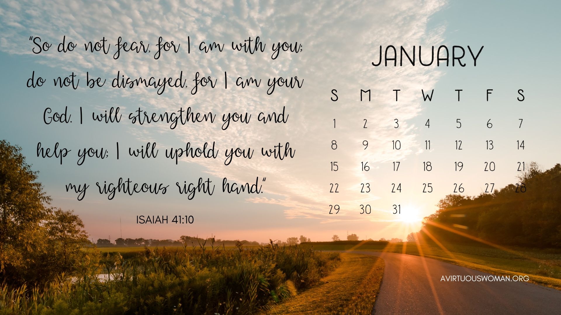 Calendar With Bible Quotes