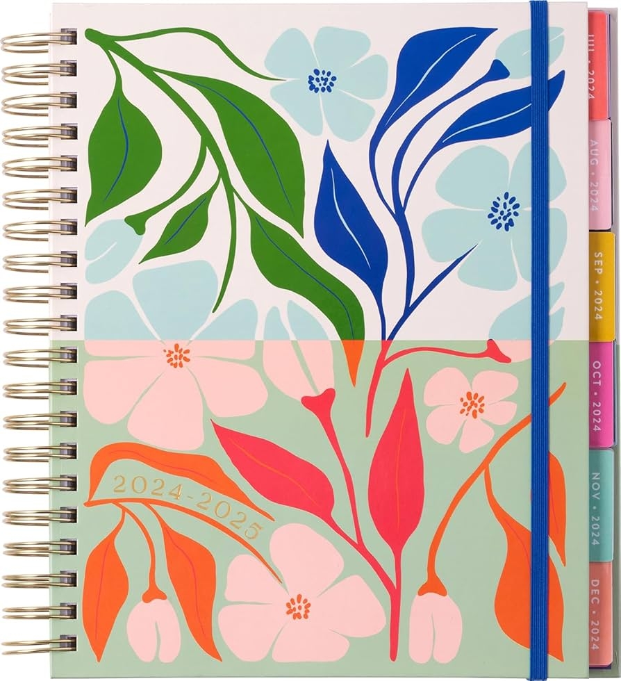 2024 2025 Eccolo Large Spiral Agenda Planner Hardcover Weekly 