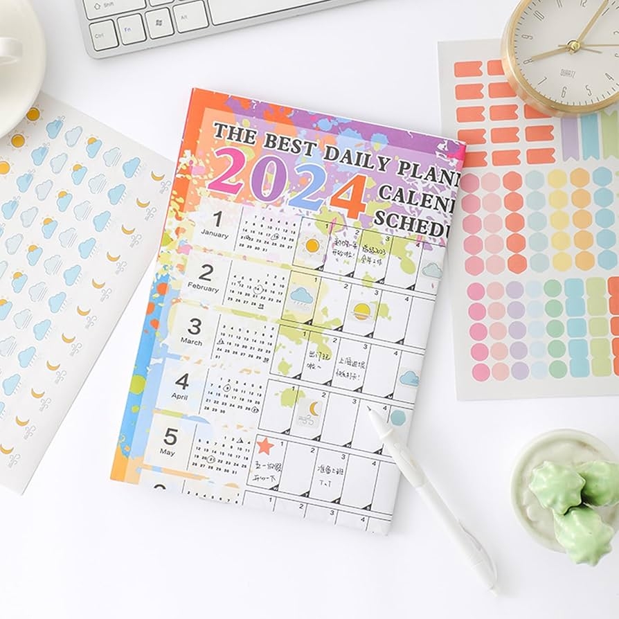 2024 Calendar 12 Month Planner Wall 2024 Calendar 12 Month 
