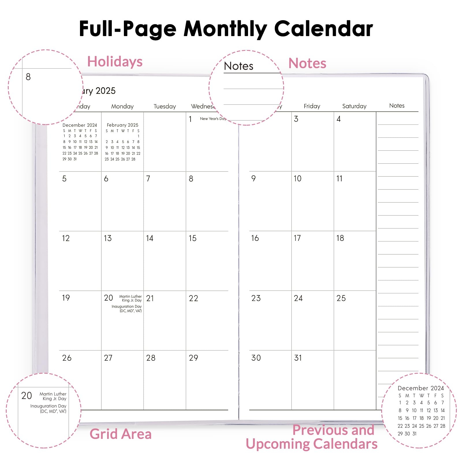 Purse Size Calendar Planner