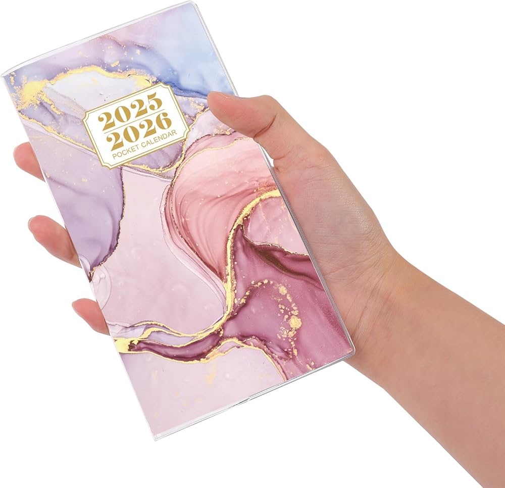 2025 2026 Calendar For Purse 2 Year Monthly Planner Pocket 