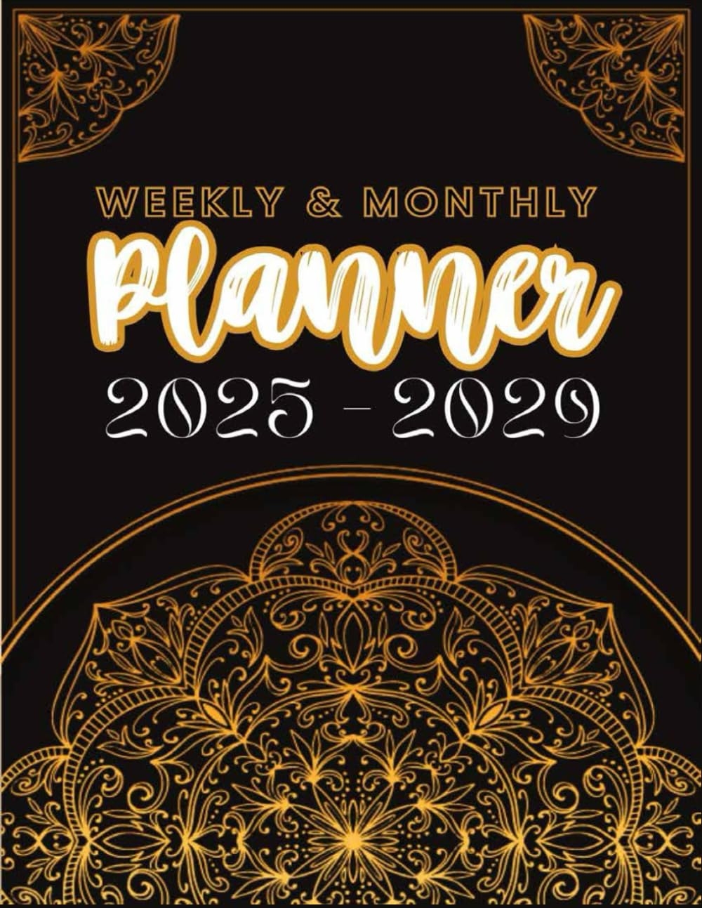 2025 2029 Weekly amp Monthly Planner Five year Calendar Schedule 