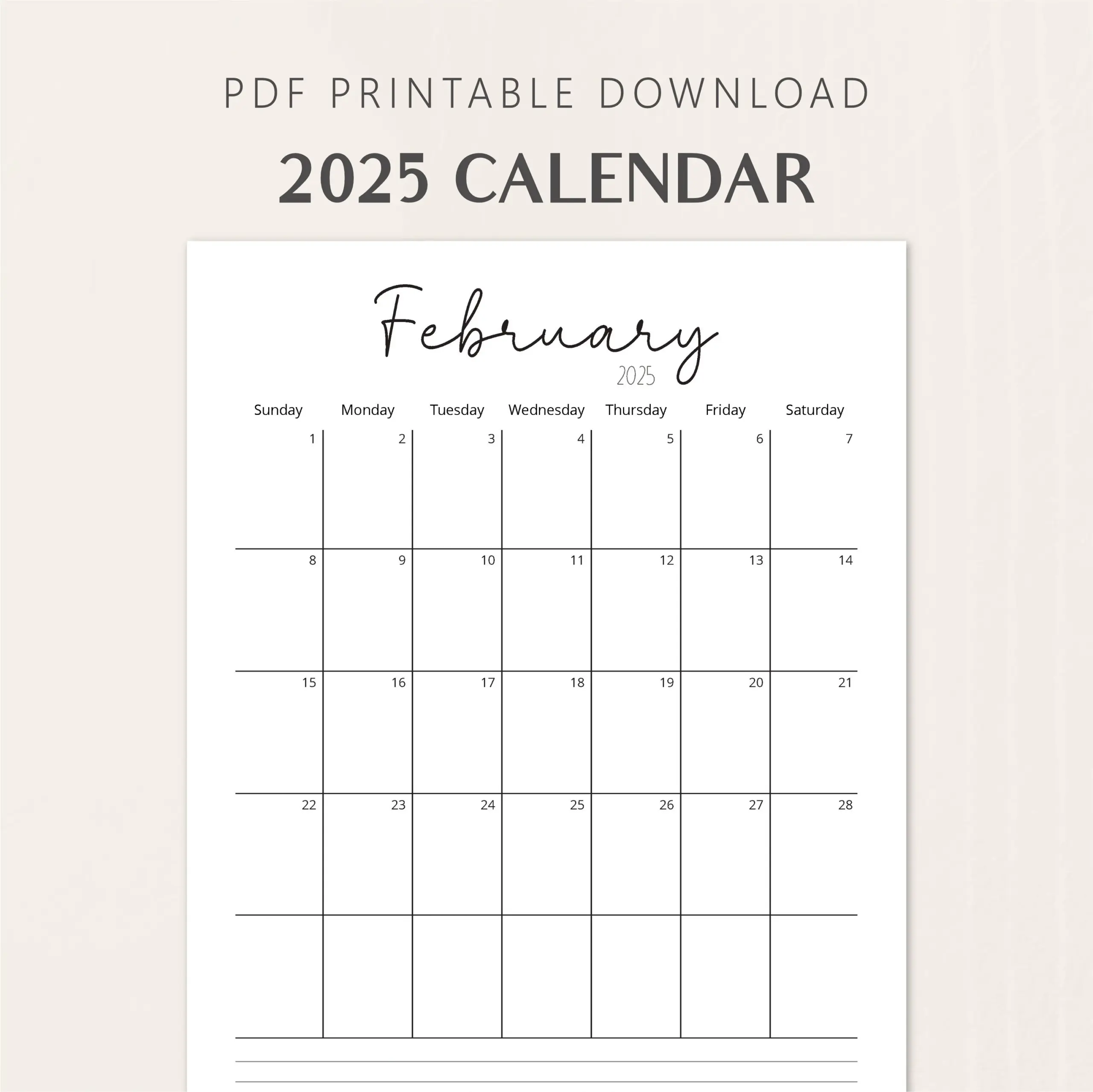 Printable Calendar Waterproof Paper