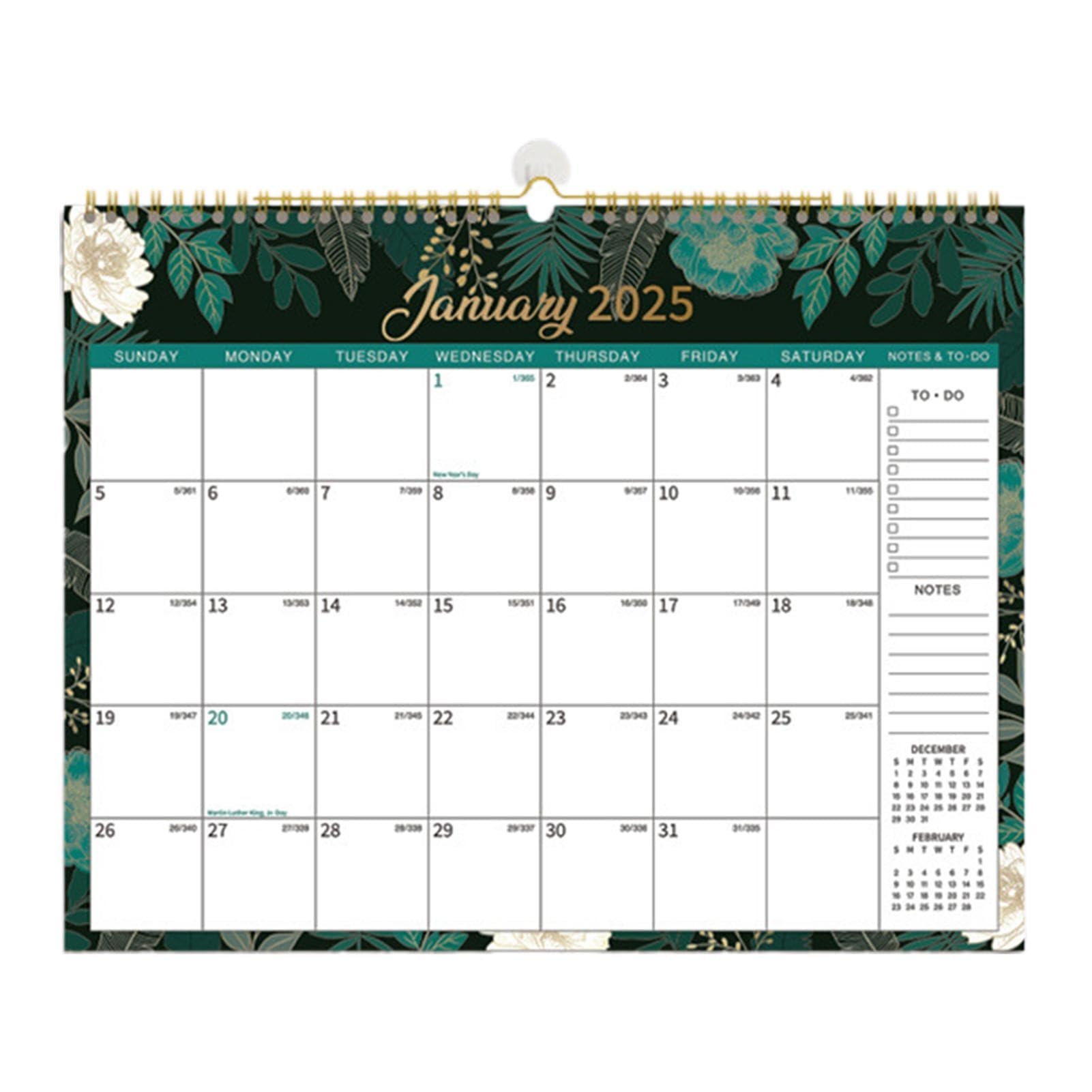 2025 Wall Calendar Daily Planner Wall Calendar 2025 Punch In 
