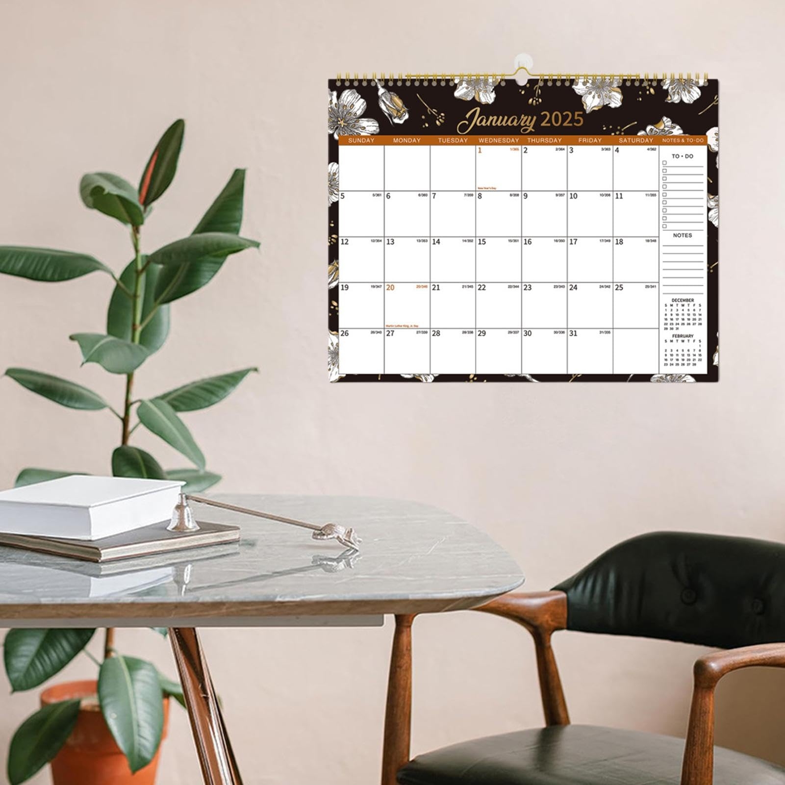 2025 Wall Calendar Daily Planner Wall Calendar 2025 Punch In 
