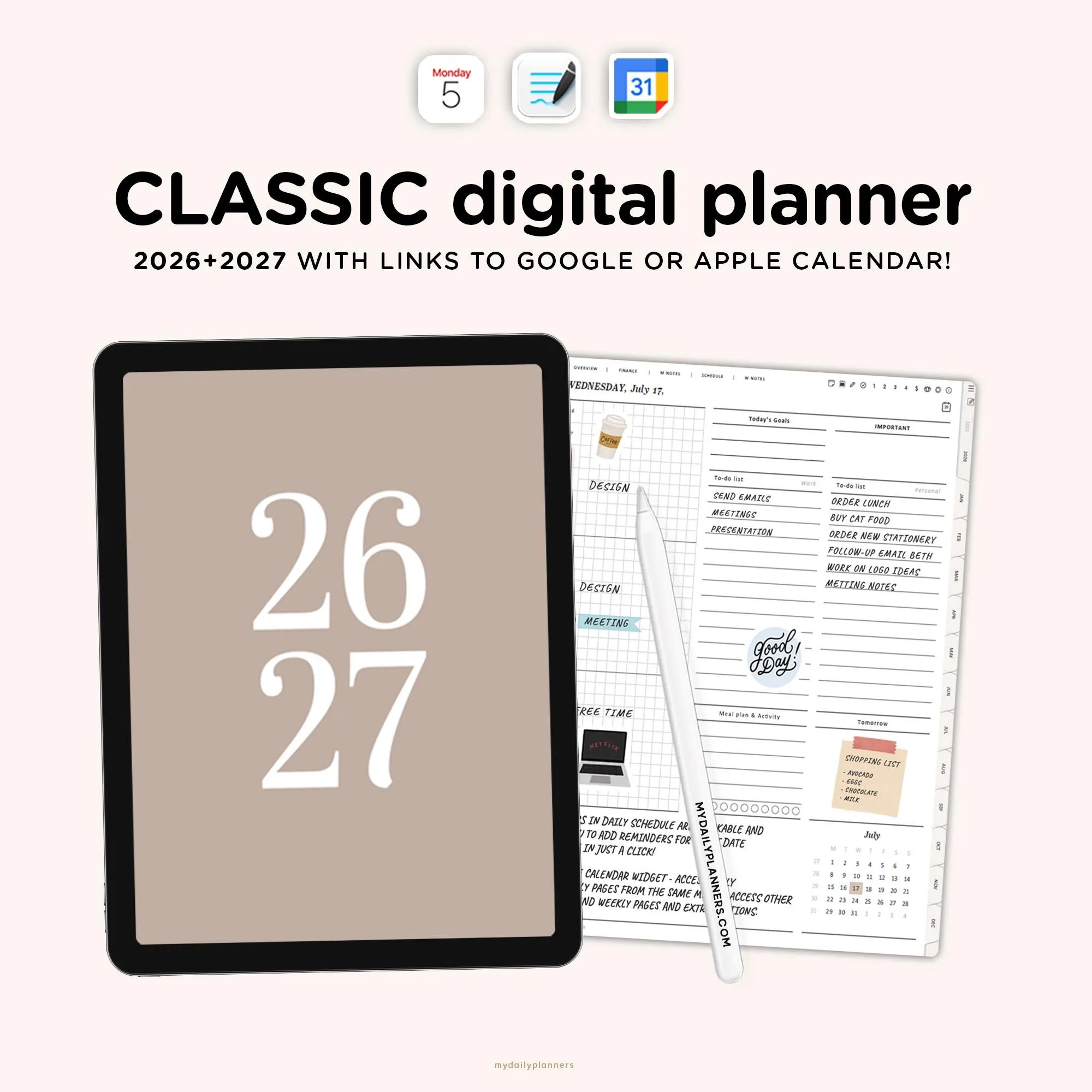 Digital Planner Sync With Apple Calendar