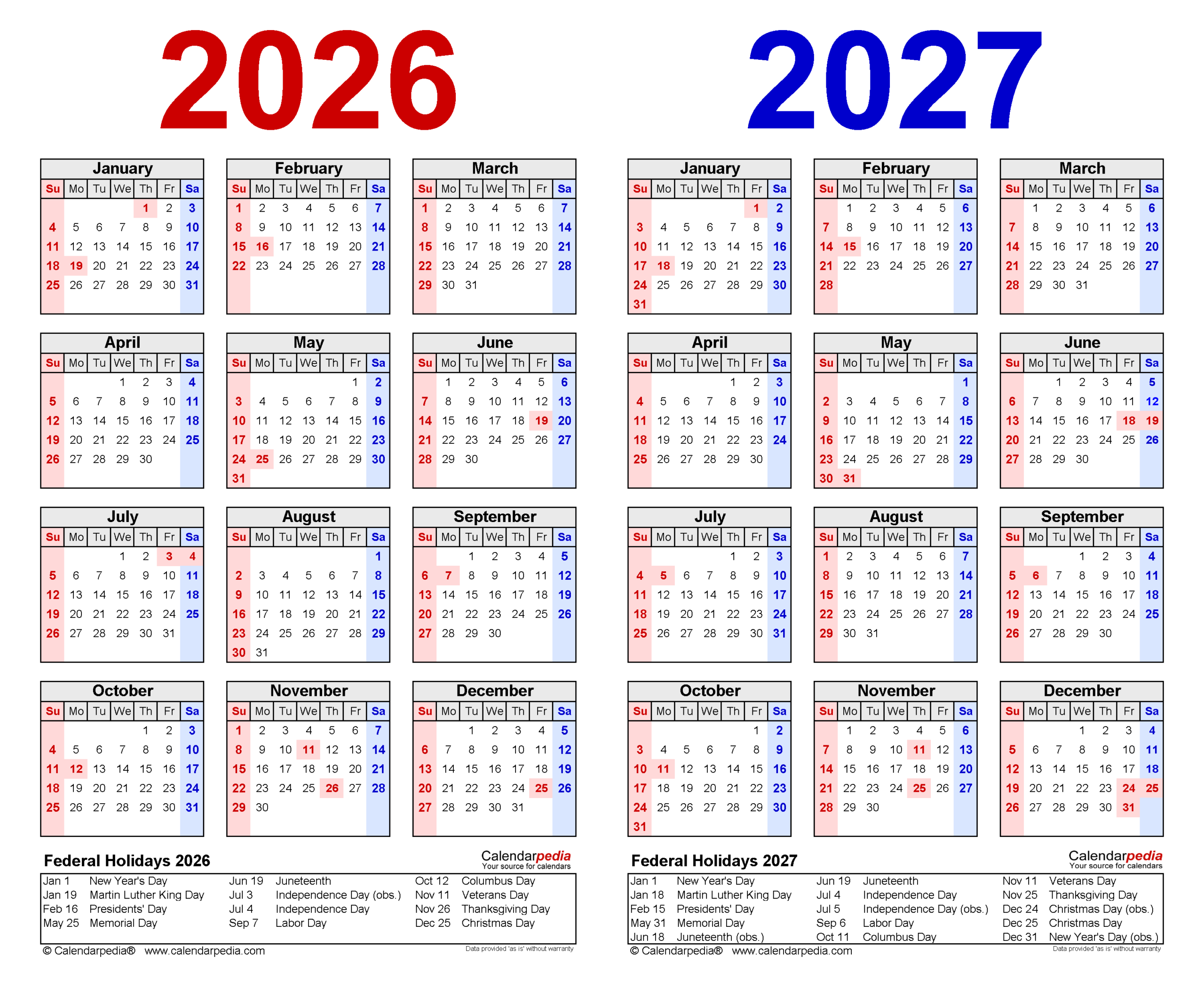 Printable Calendar August 2026 To June 2027