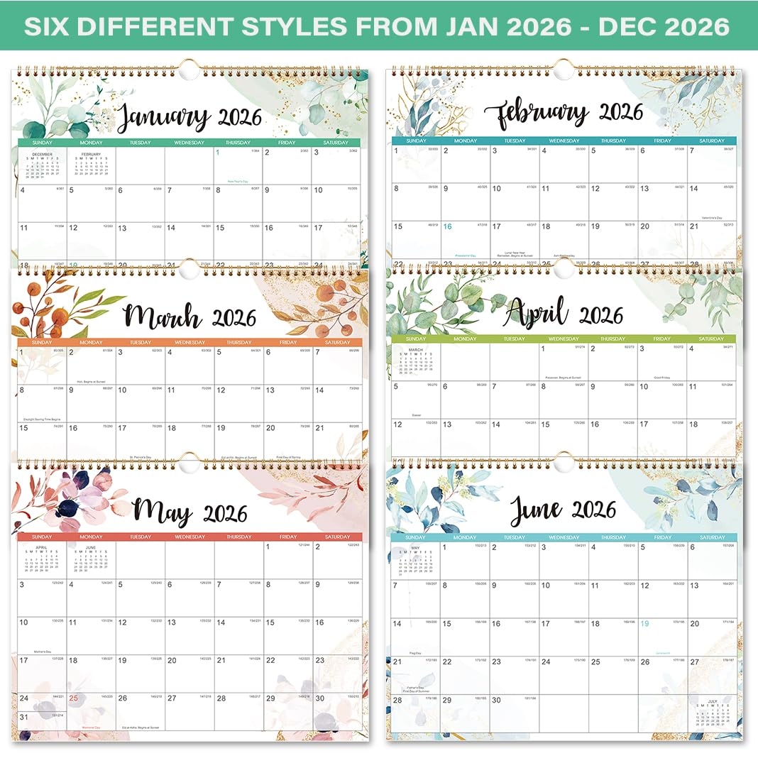 2026 Calendar Wall Calendar 2026 From August 2025 To December 