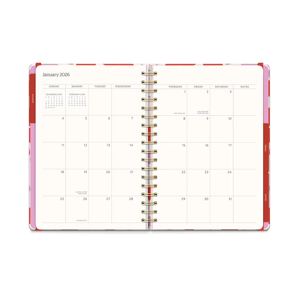 17 Month Calendar Planner