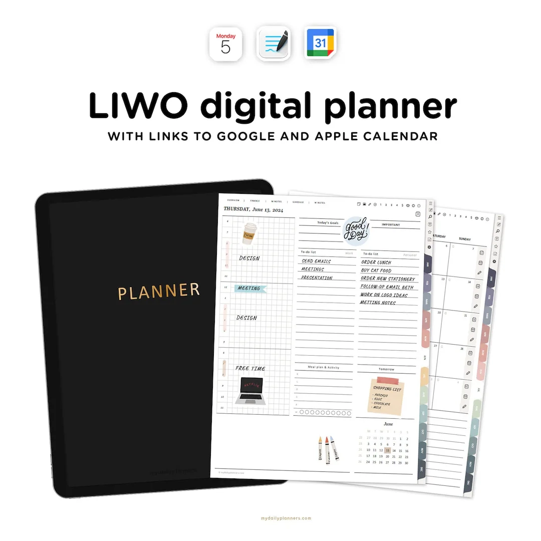 2026 Digital Planner With Calenadar Integration Digital Planner IPad Goodnotes Etsy de