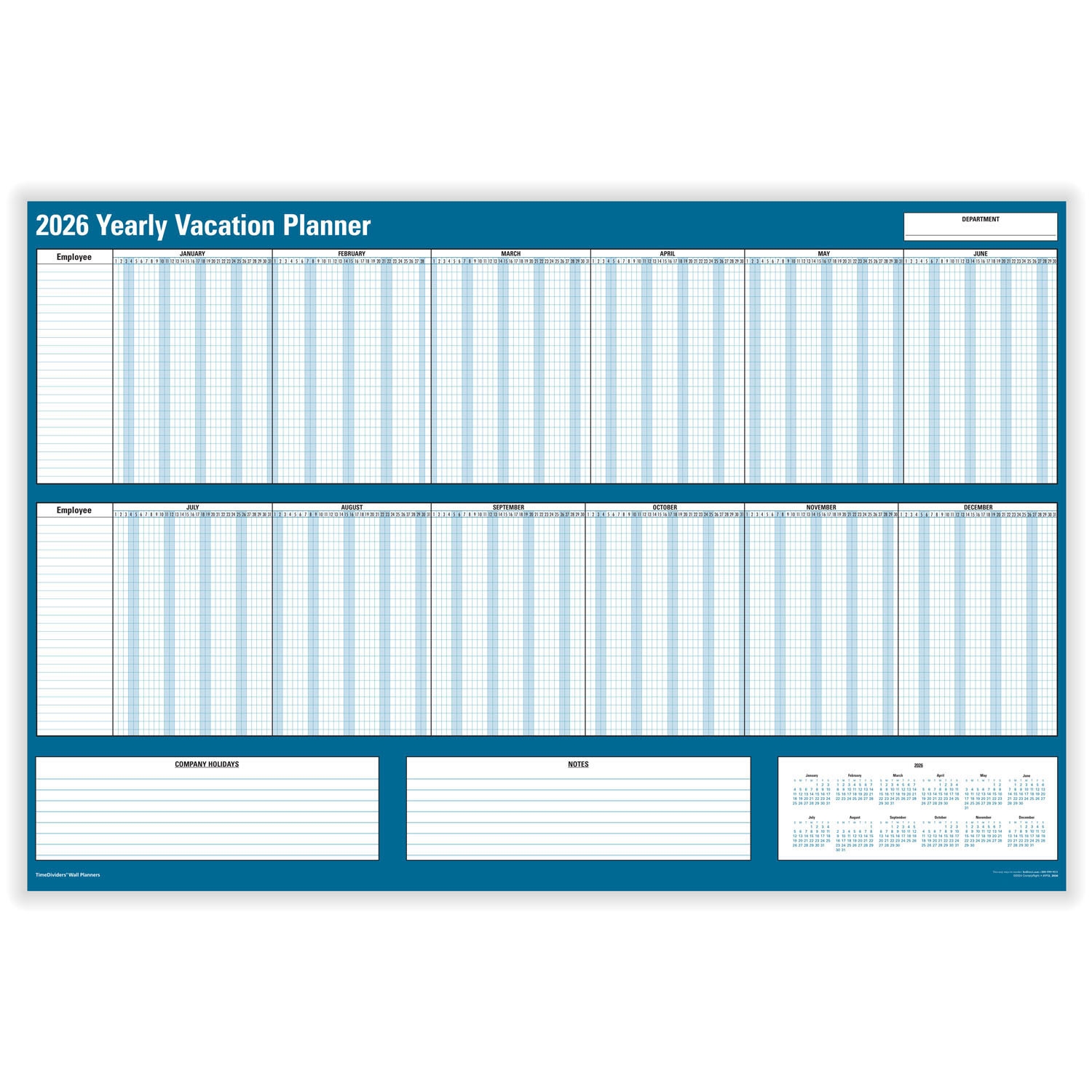 2026 Employee Vacation Planning Calendars HRdirect