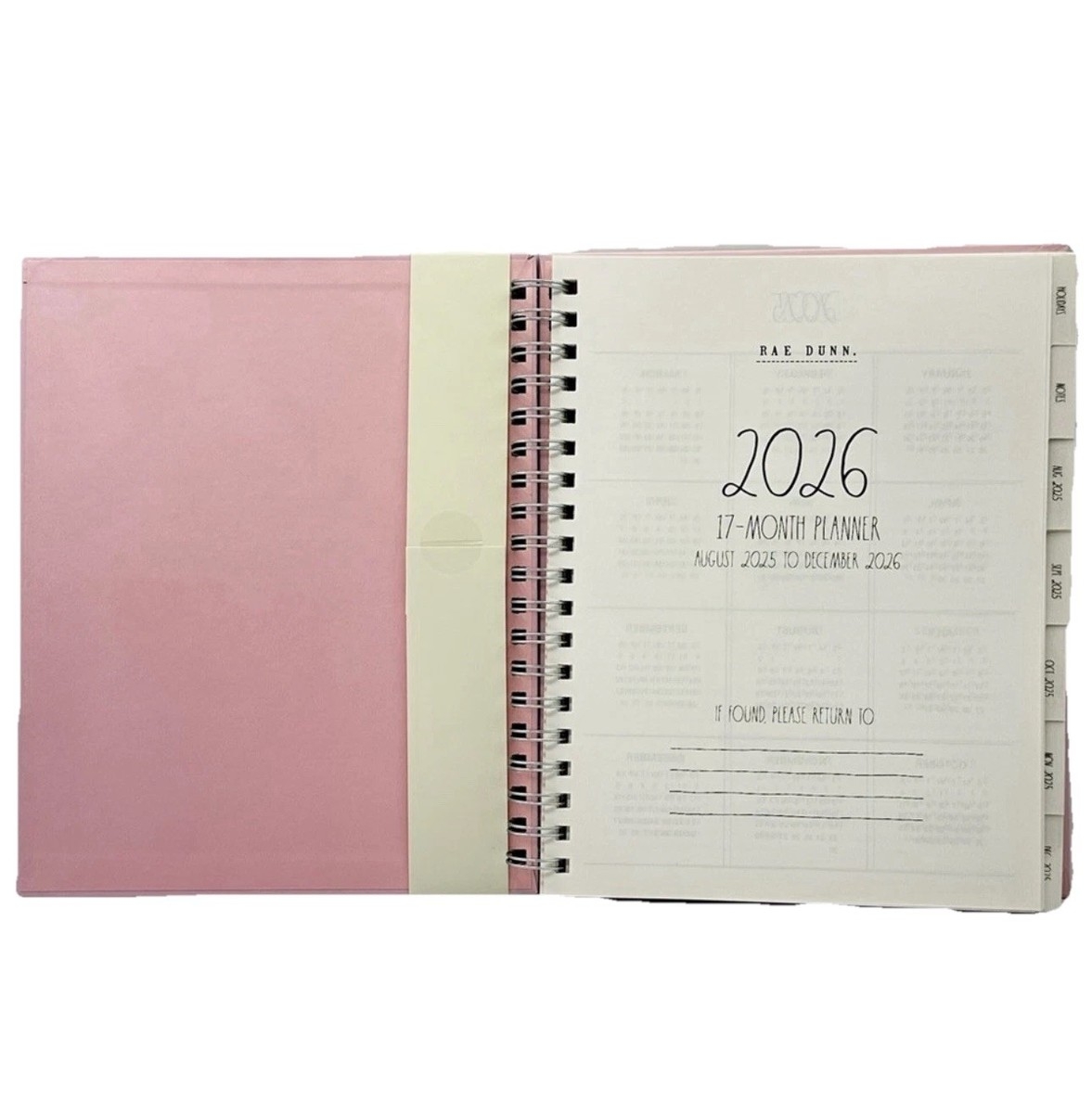 2026 Planner Rae Dunn Make It Happen August 05 December 