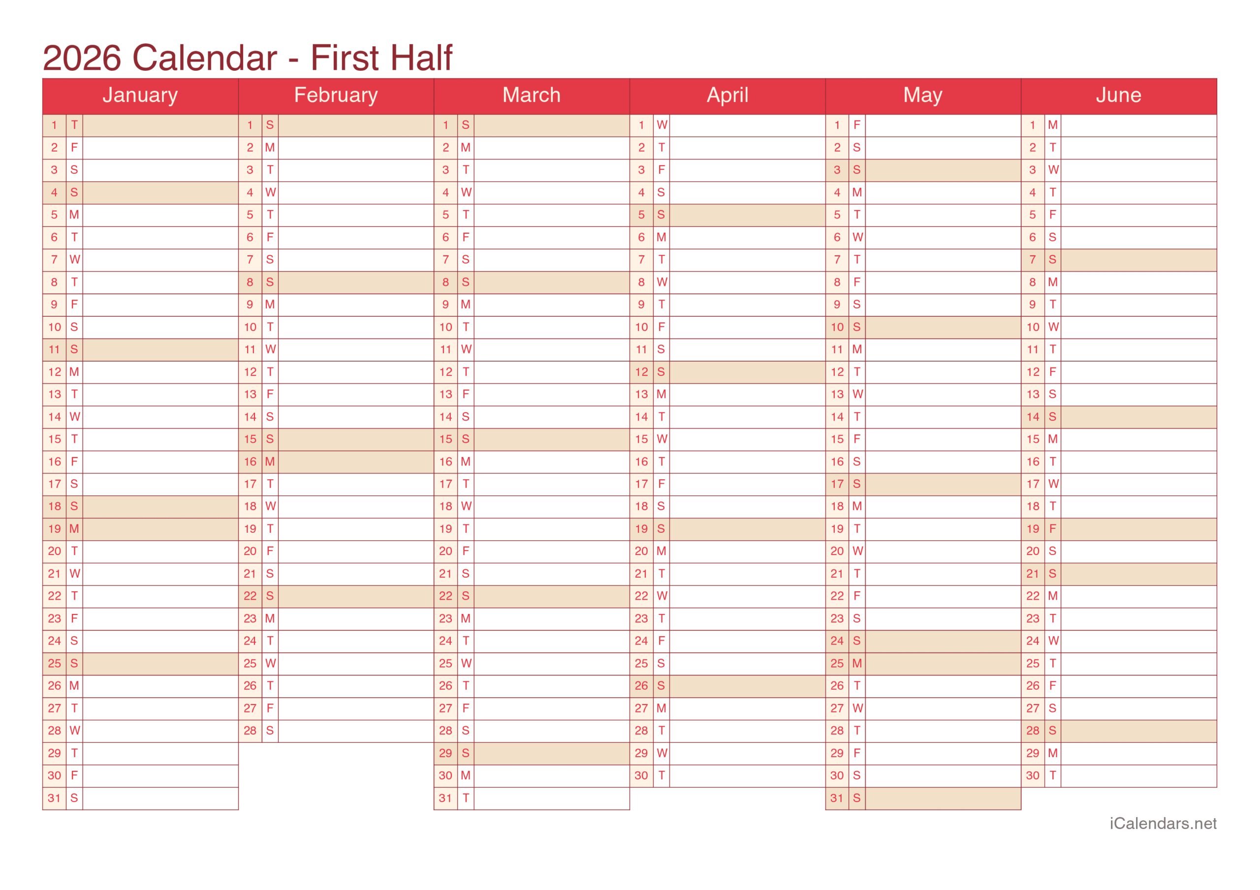 2026 Calendar 2027 Printable Free Download Excel