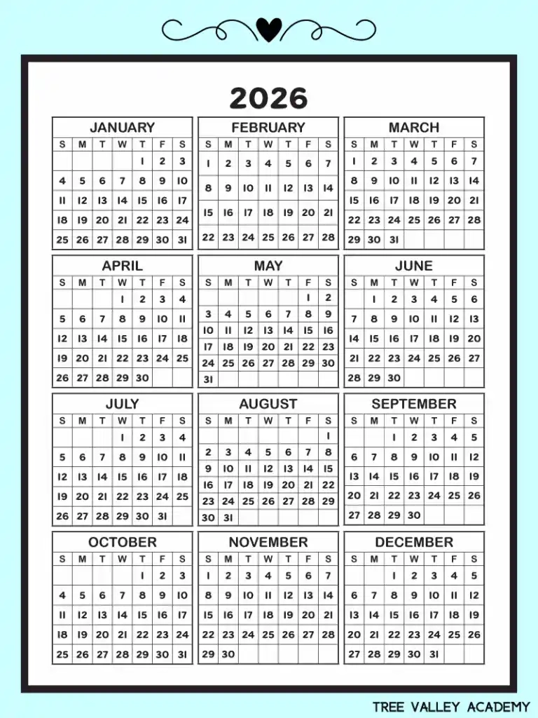 September October November Calendar 2026 Printable