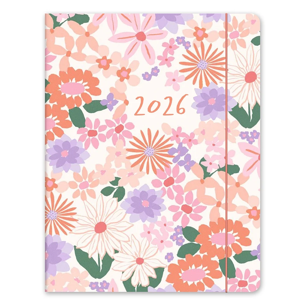 2026 Secret Garden Just Right 17 Month Monthly Diary Planner