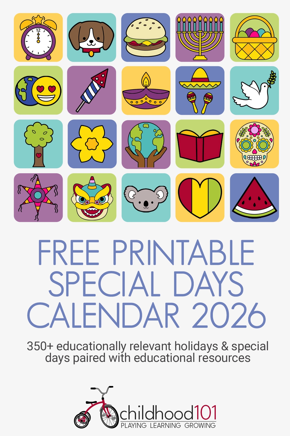 National Day Calendar 2026 Printable Free Pdf