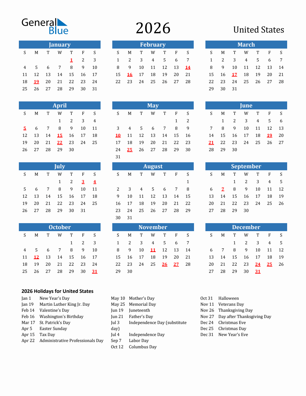 September 2026 Calendar With Holidays Usa