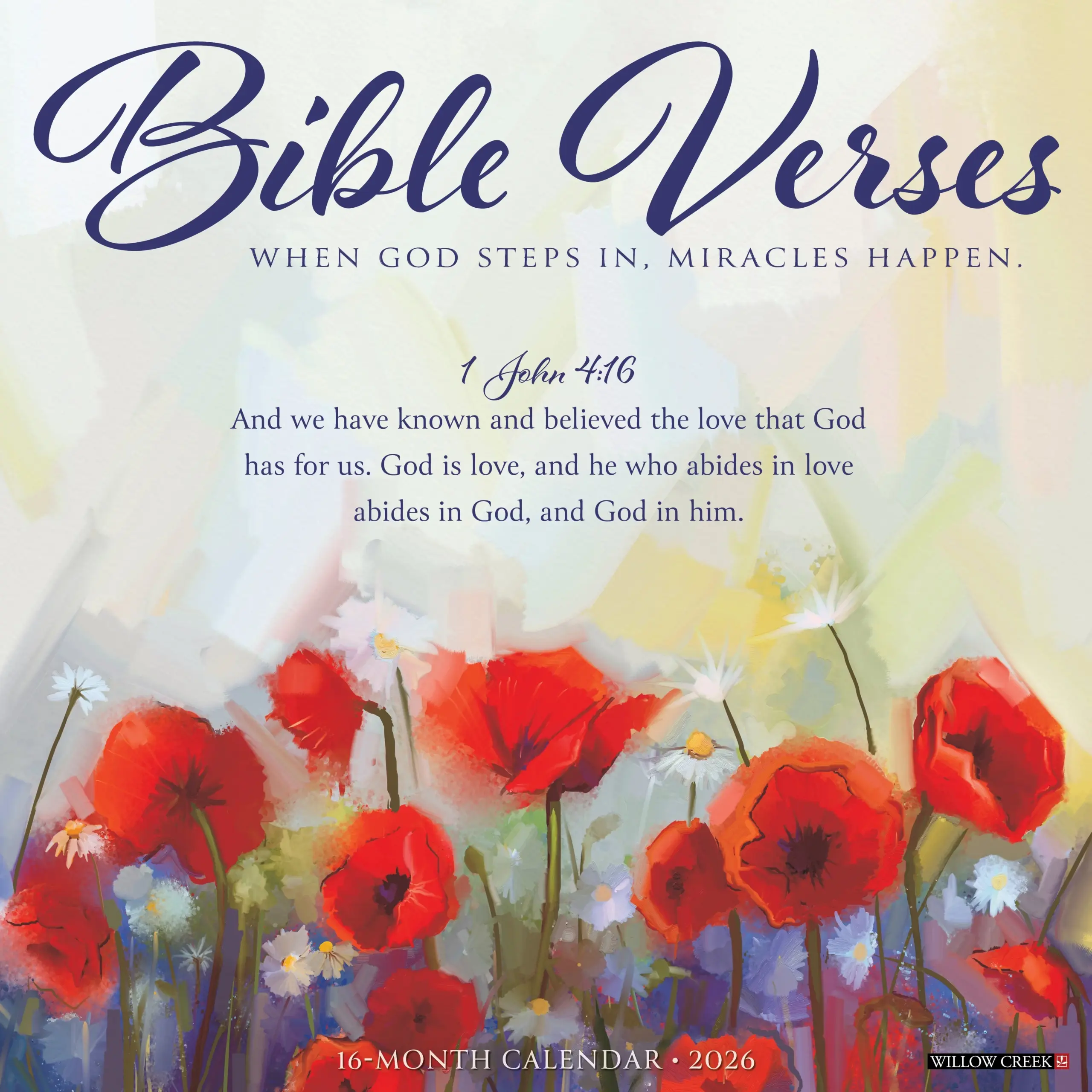 2026 Wall Calendar Uplifting Bible Verses amp Design Willow 
