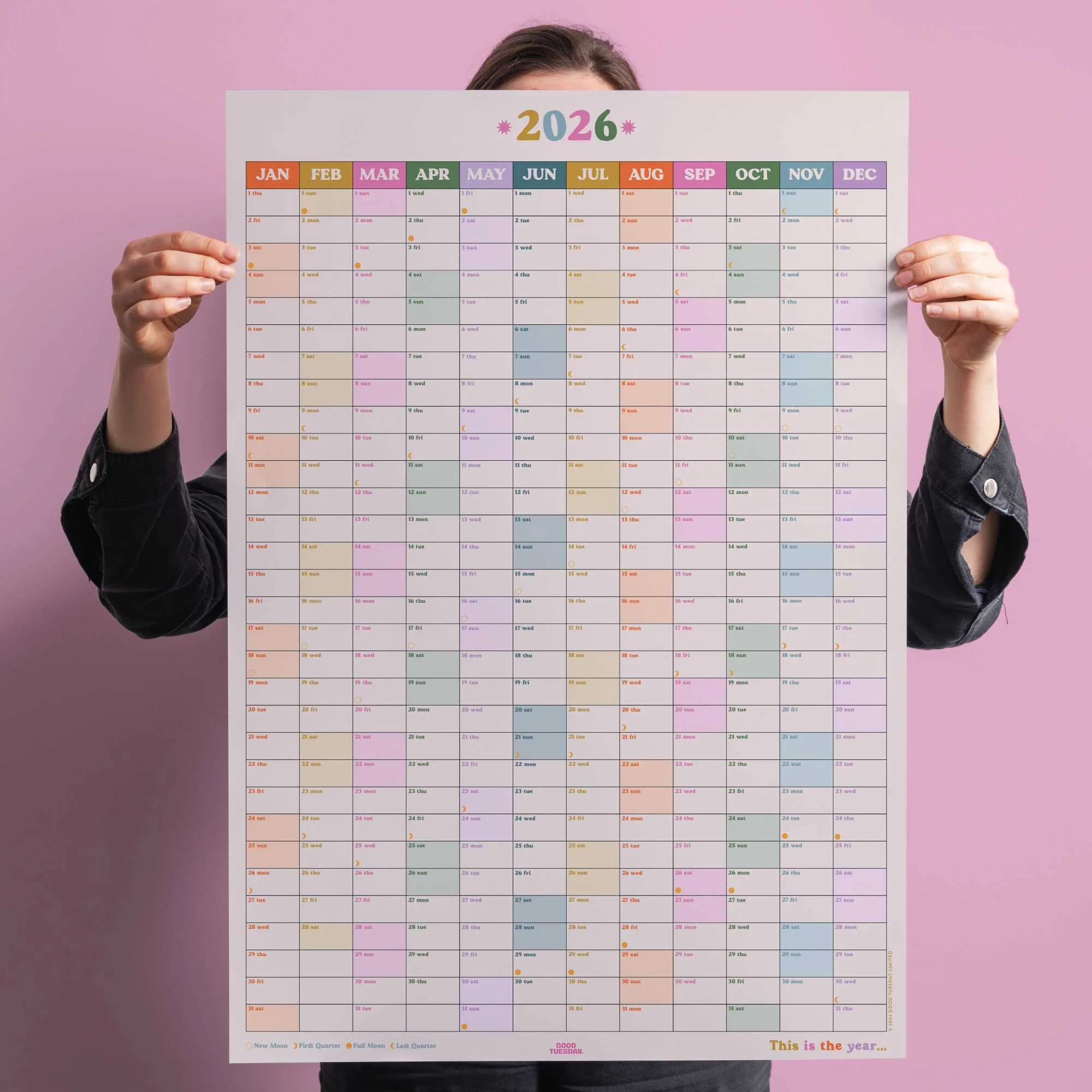 2026 Year Wall Planner Portrait This Is The Year