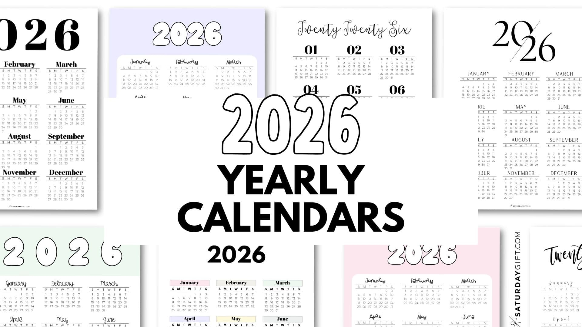 2026 Calendar Printable By Month