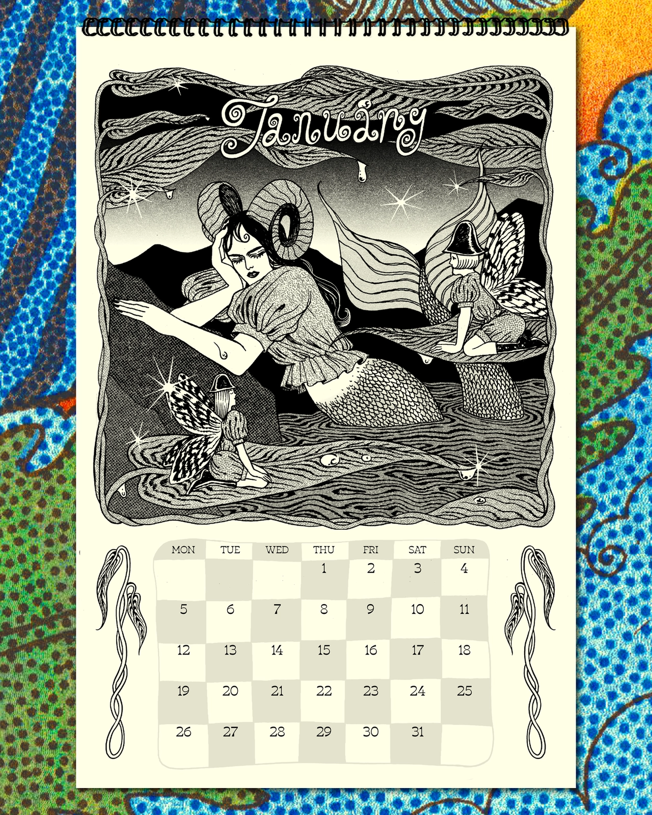 2026 Zodiac Calendar By Anna Degnbol Goodbye Press
