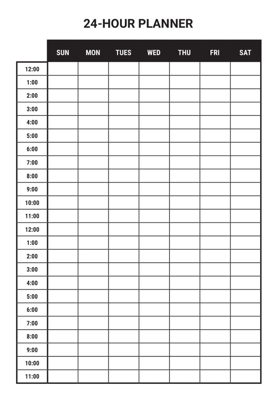 Hourly Calendar Planner