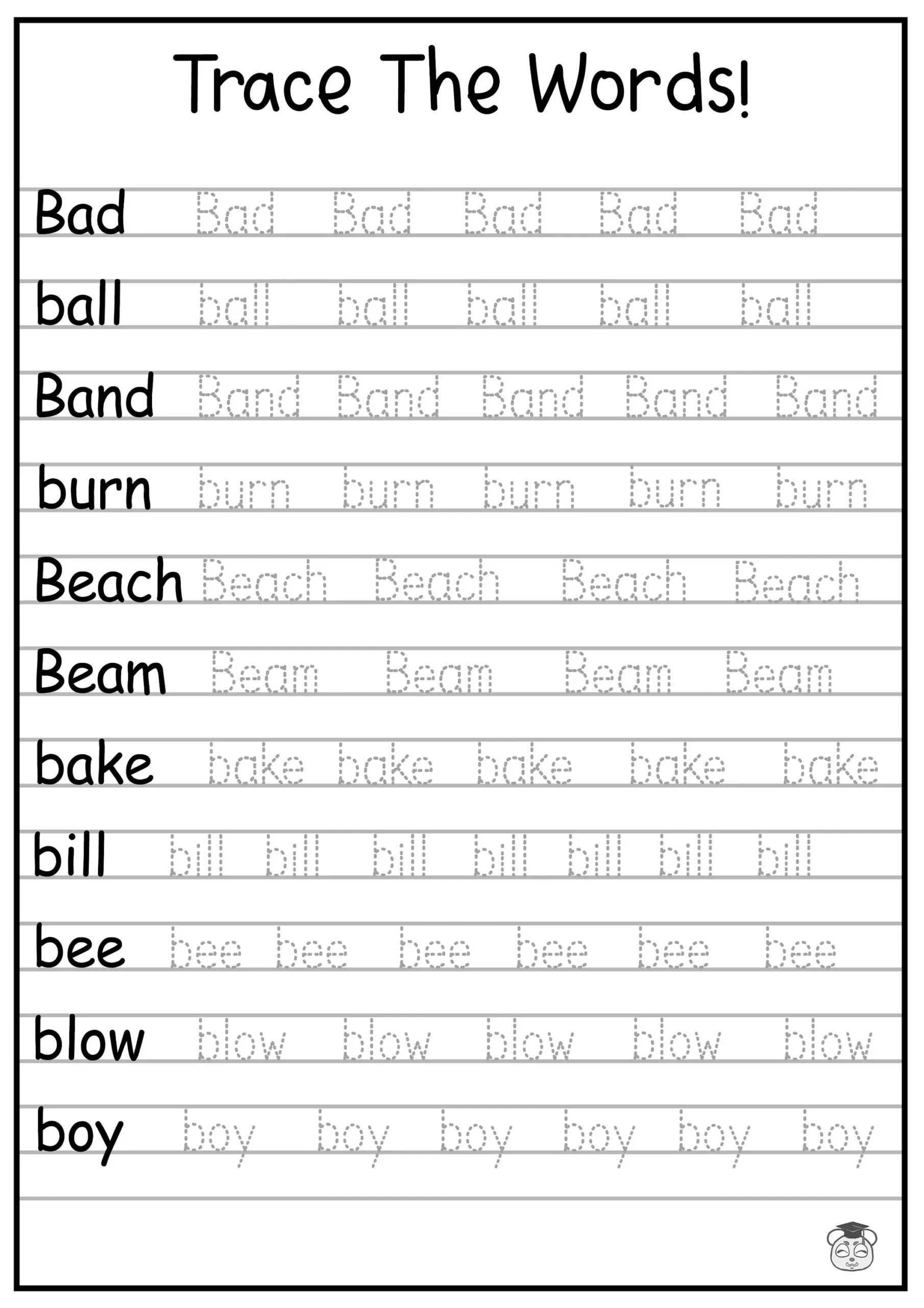 Tracing Paper Worksheets