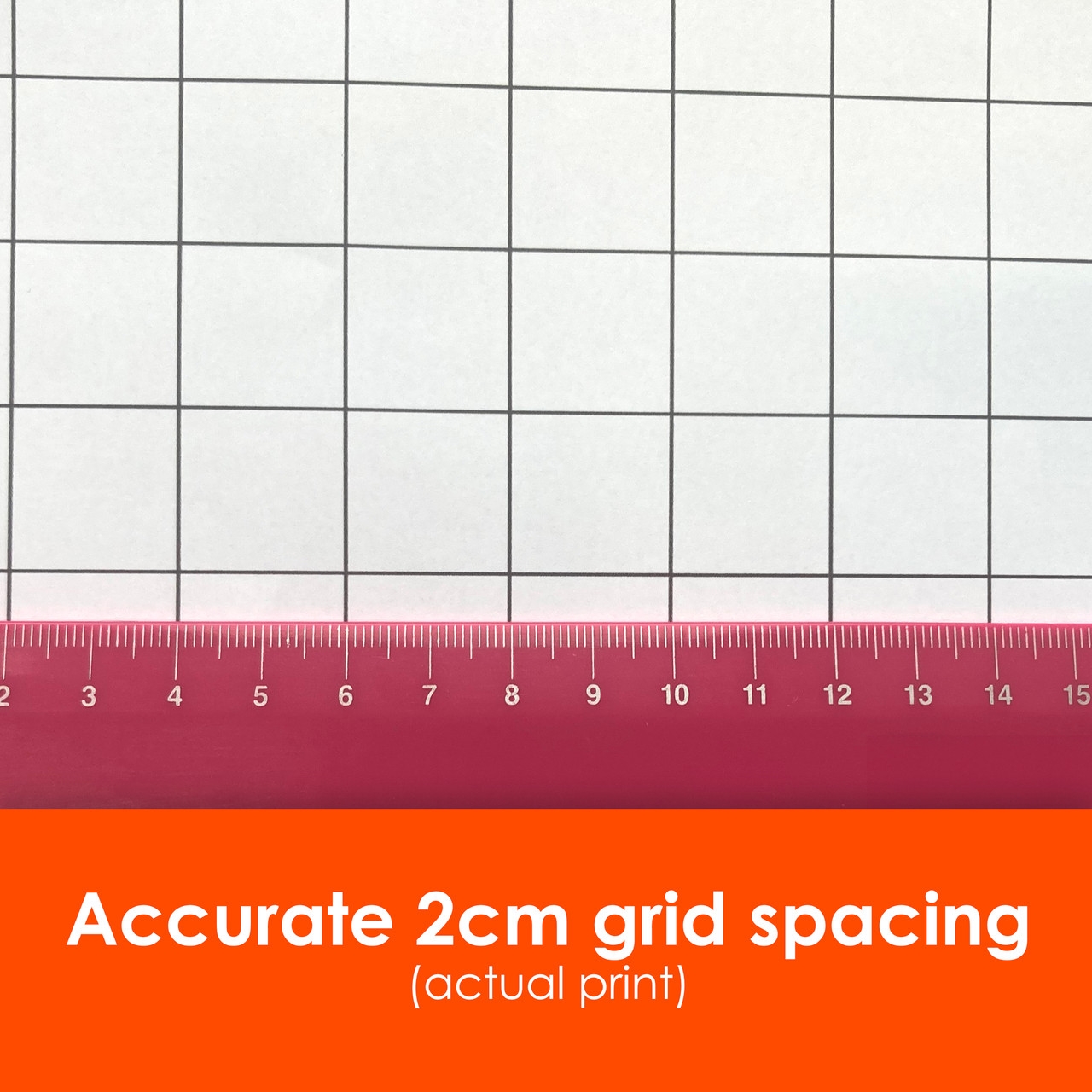 2cm Graph Paper Roll 36 X 120 Black