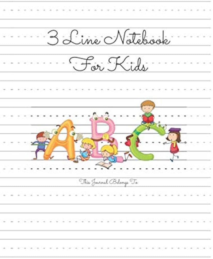 Three Lined Writing Paper For Kindergarten
