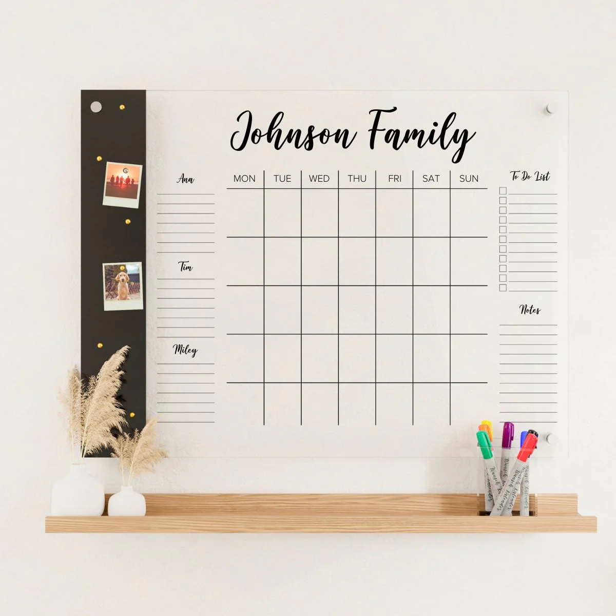 3 Person Family Planner With Magnetic Board
