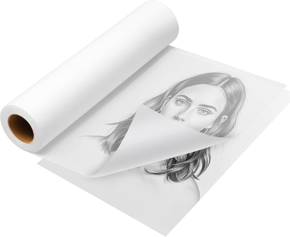 30 Cm X 50 M Tracing Paper Roll Sketch Roll 26 G m Tissue Paper Painting Paper Roll Sewing Pattern Paper Architect Paper Roll For Drawing Sketching 