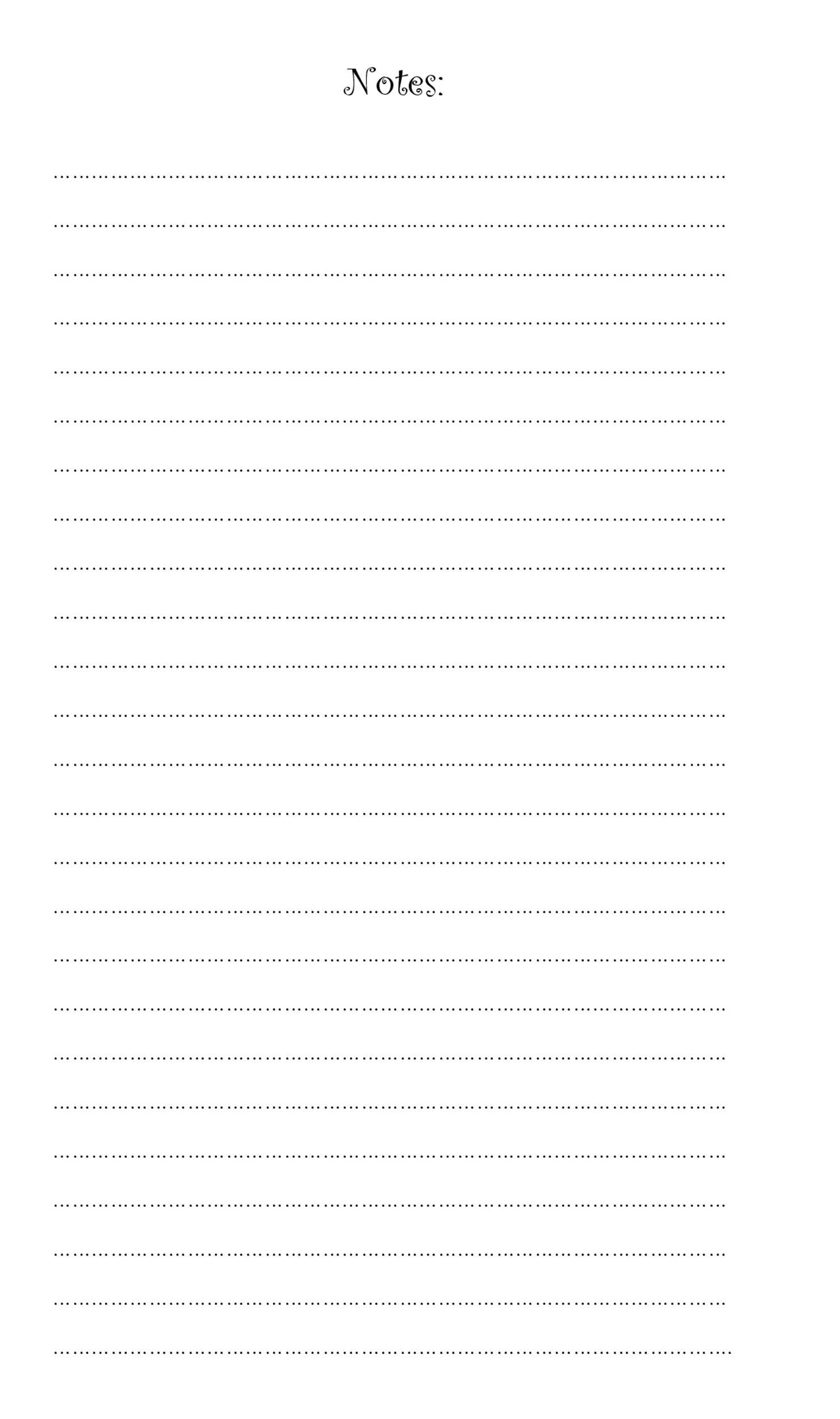 Printable Paper Lines Background
