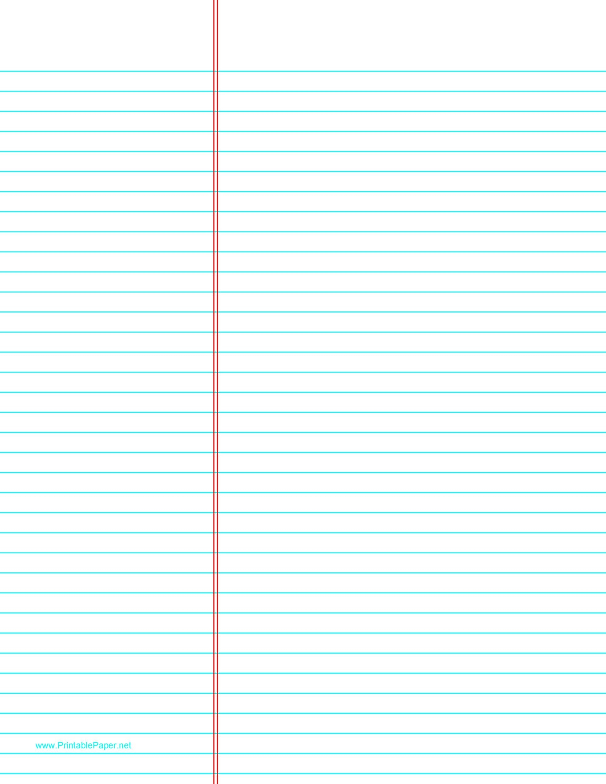 Free Lined Paper Template Pdf