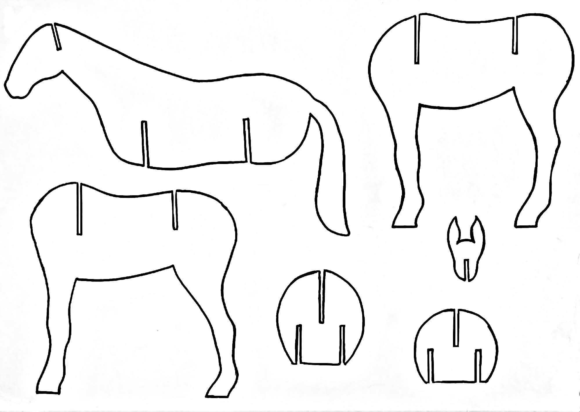 3d Horse Template