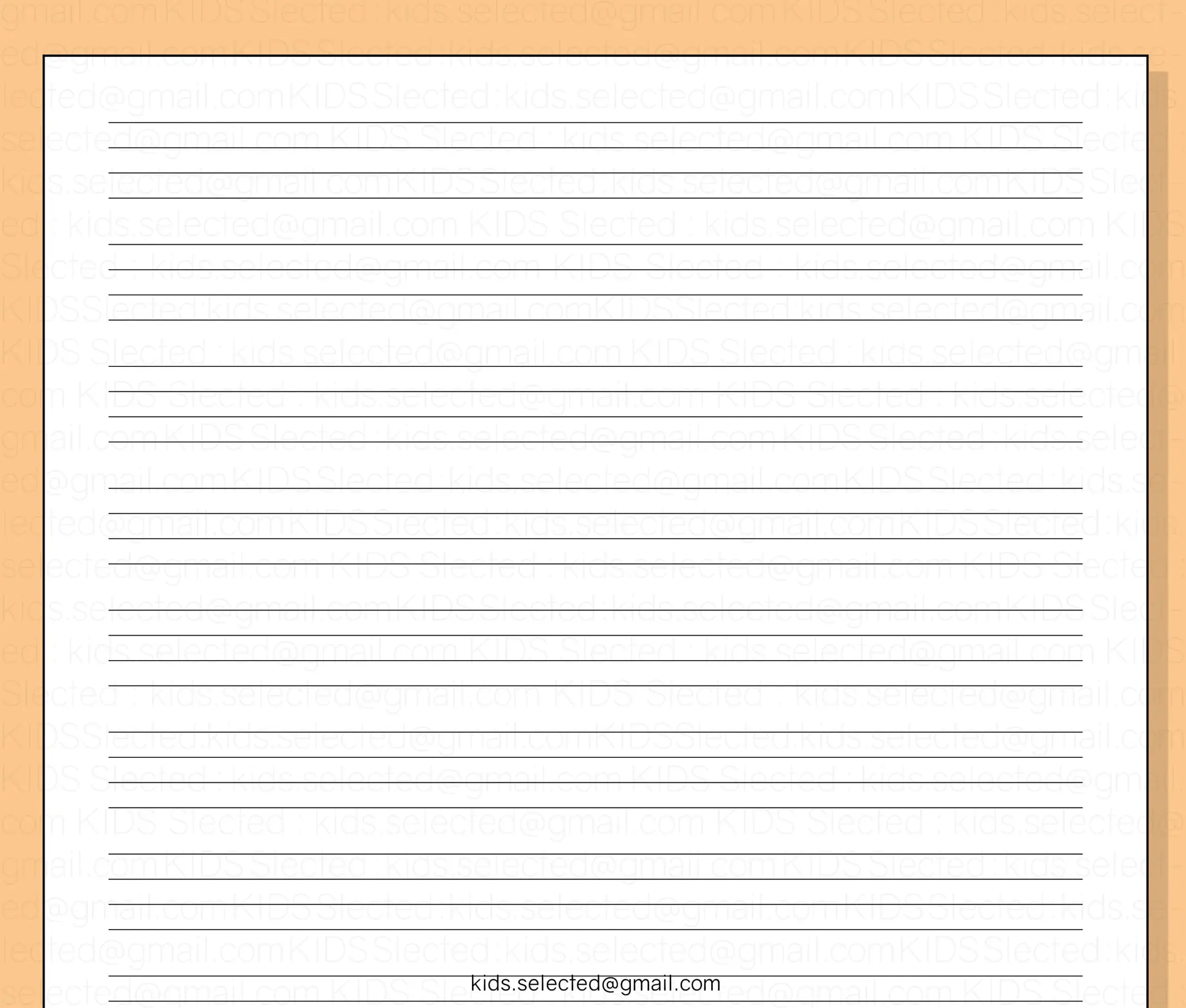 4 Lines Writing Paper For Kids Grade 1 Printable Handwriting 